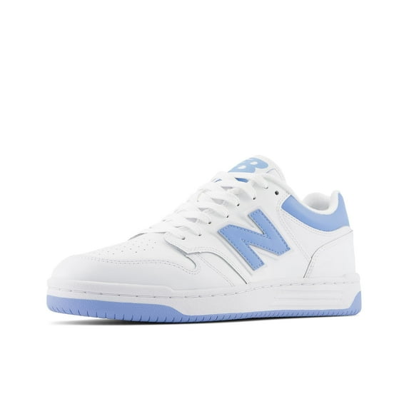 New Balance Men's 480 Sneaker, White/Team Carolina/Light Aluminum, 8.5