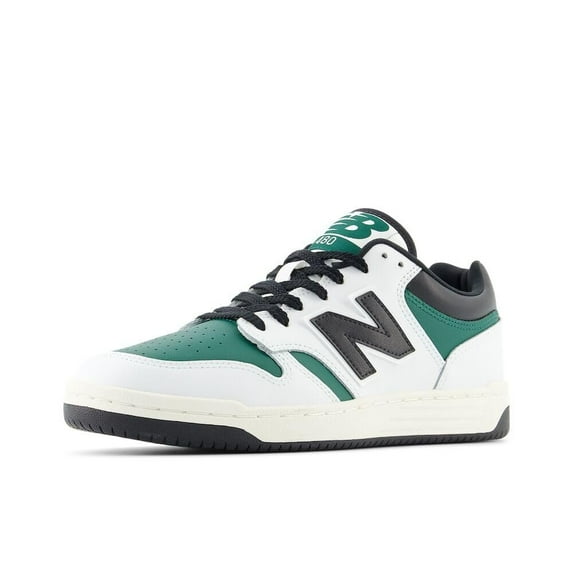 New Balance Men's 480 V1 Sneaker, White/Marsh Green/Black, 13