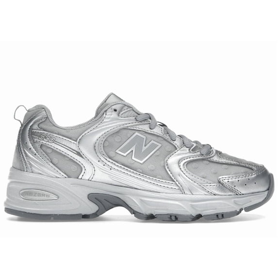 New Balance Men's 530 Silver Metallic Raincloud Polka Dots Shoes, from StockX