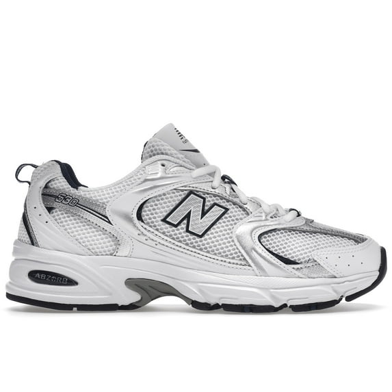 New Balance Men's 530 White Silver Navy Casual Shoe