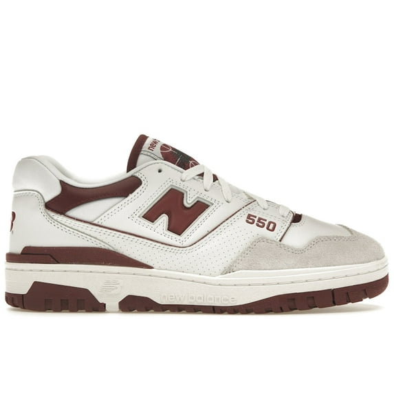 New Balance Men's 550 Sea Salt Burgundy Shoes, from StockX