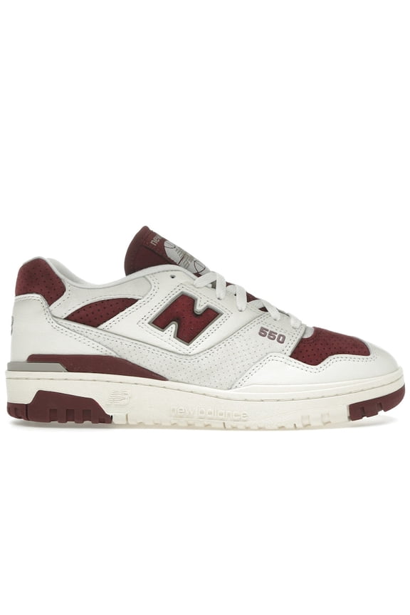Men's 550 Sea Salt Classic Crimson Shoes, from StockX