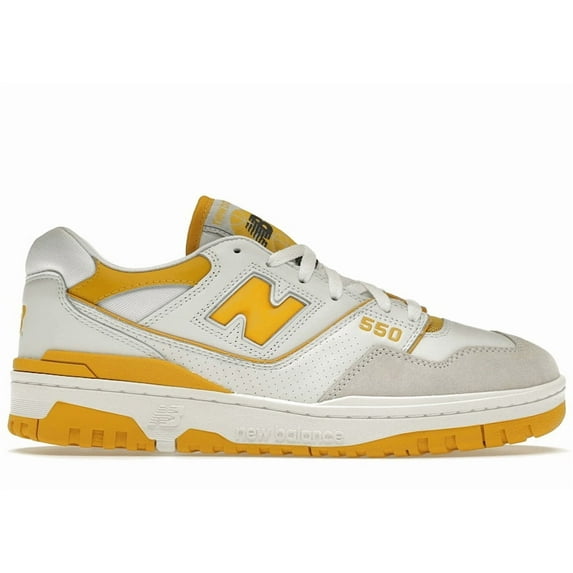 New Balance Men's 550 Sea Salt Varsity Gold Shoes, from StockX