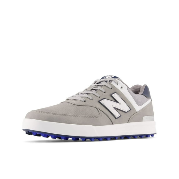 New Balance Men's 574 Greens Golf Shoe (Grey/White, 8 Wide)