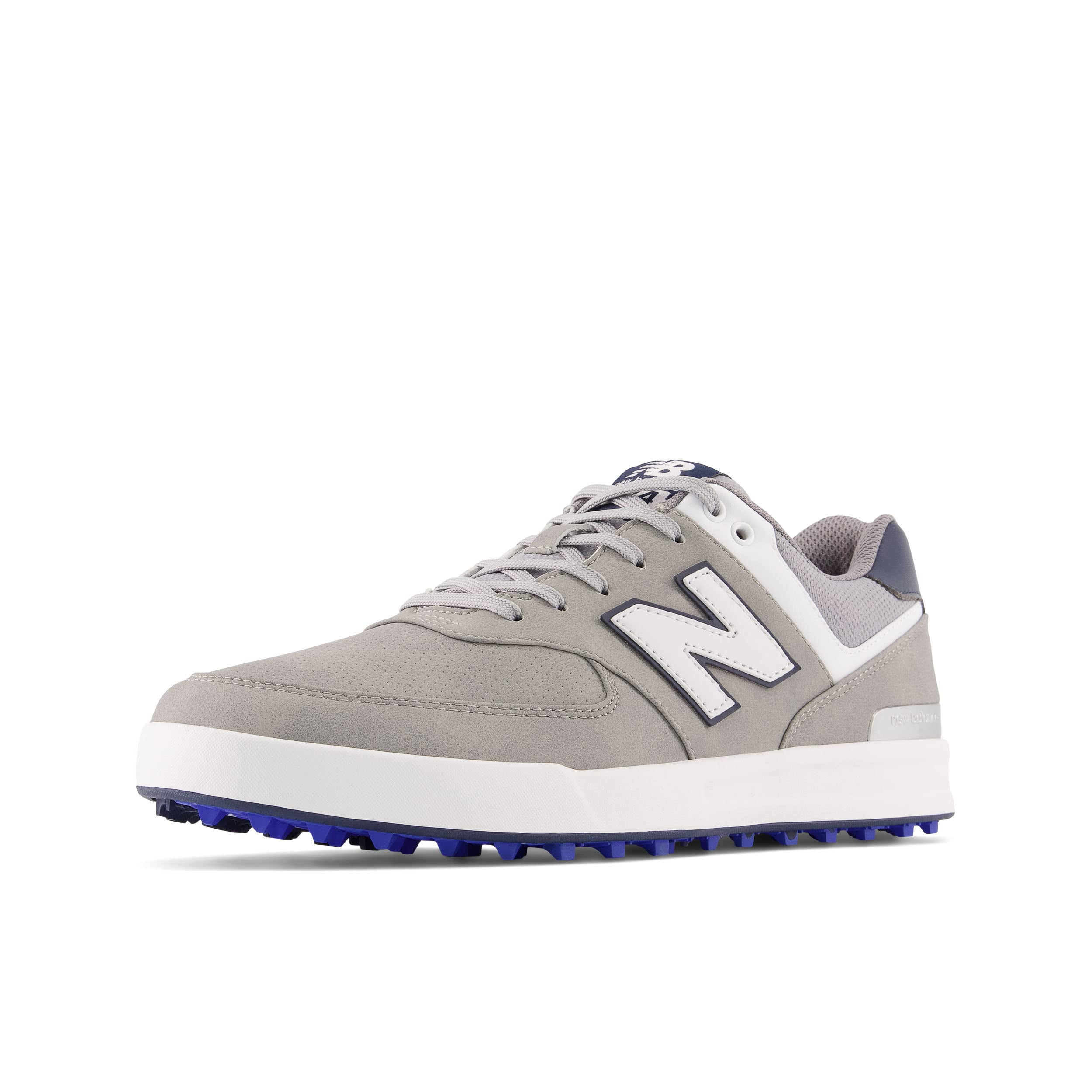 New Balance Men s 574 Greens Golf Shoe Grey White 9 Wide Walmart