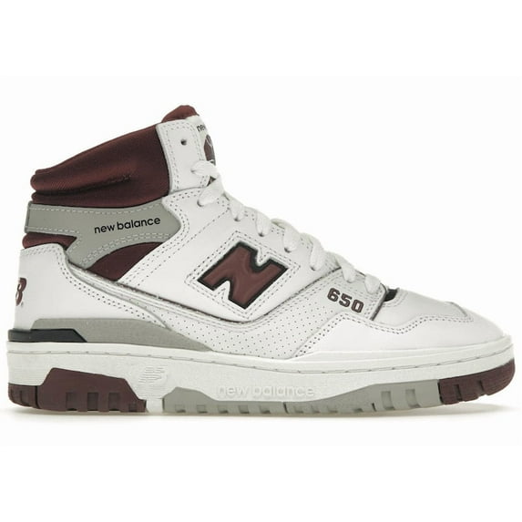 New Balance Men's 650 White Burgundy Raincloud Shoes, from StockX