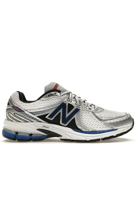 Men's 860v2 White Team Royal Silver Shoes, from StockX