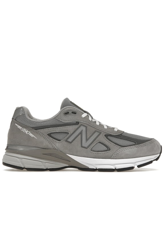 Men's 990v4 MiUSA Grey Silver Running Shoes, from StockX