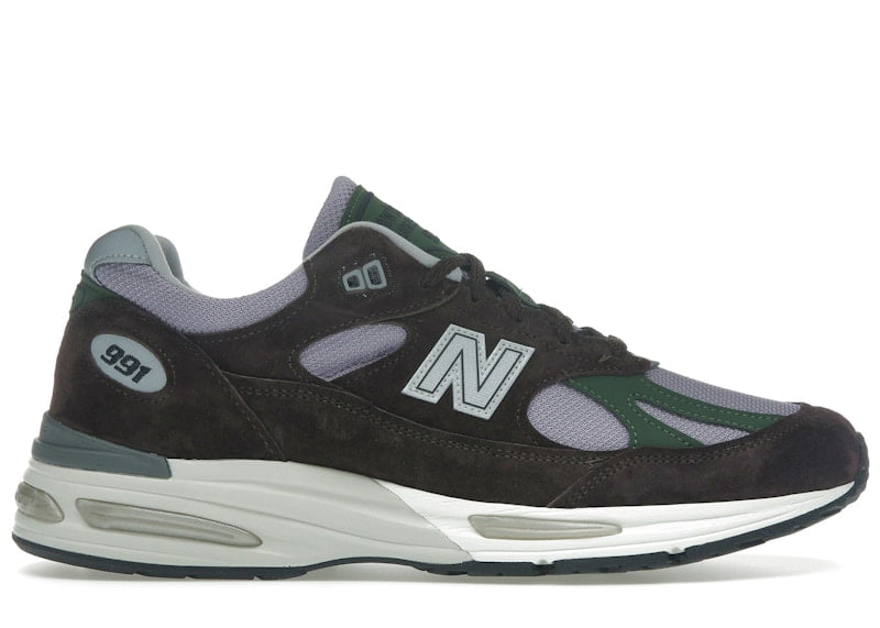 New Balance Men's 991 MiUK JJJJound Grey Olive Running Shoes, from