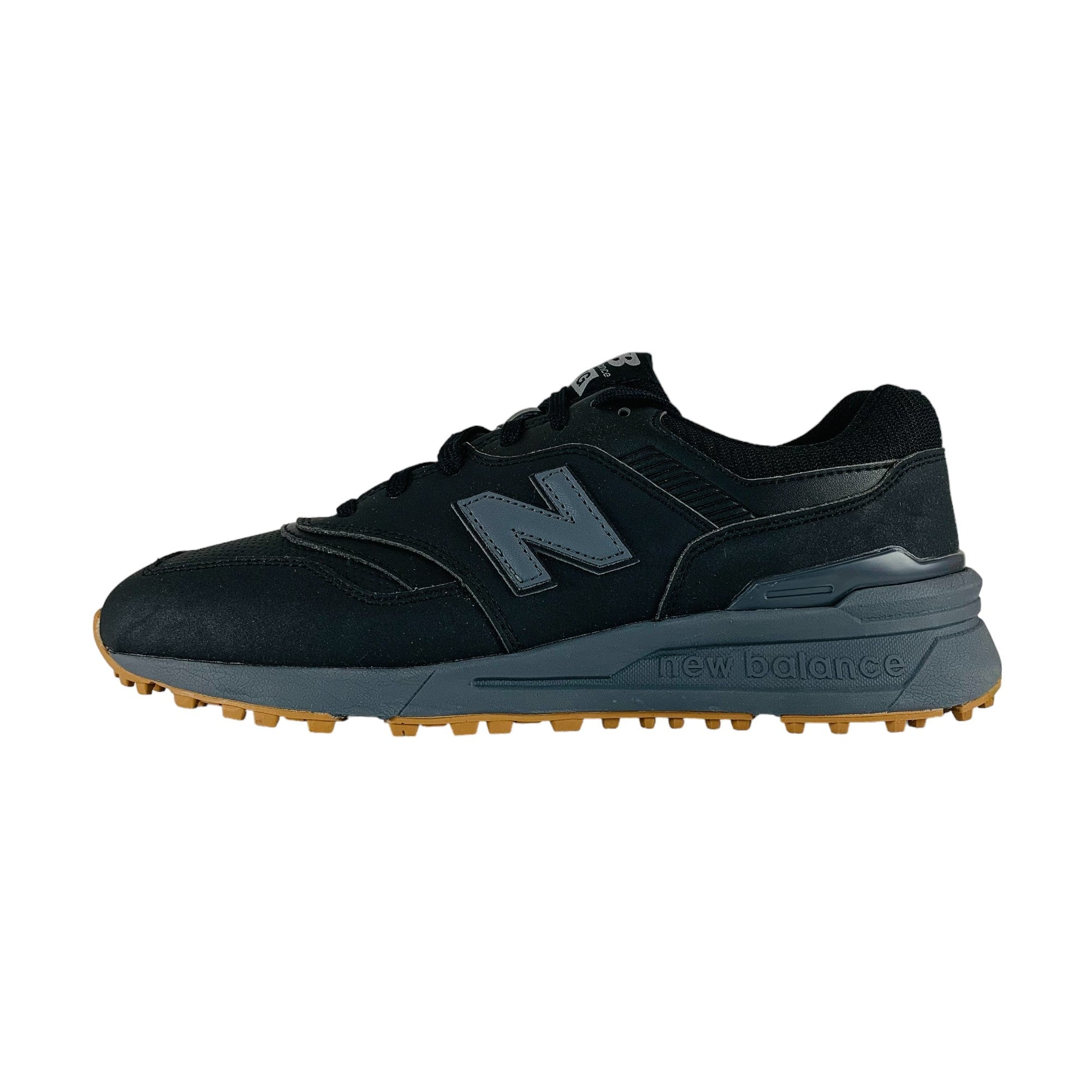 New Balance Men's 997 Sl Golf Shoes Black/Grey 2E 10