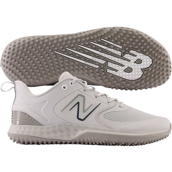 New Balance Men's Fresh Foam 3000v6 Baseball Turf-Trainer Shoes Grey/White 8