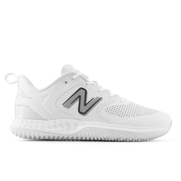 New Balance Men's Fresh Foam 3000V6 Synthetic Baseball Turf-Trainer Shoes White/White Medium 14