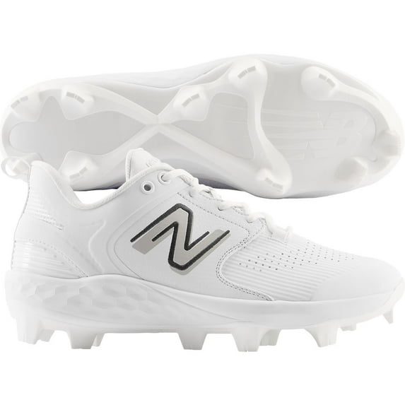 New Balance Men's Fresh Foam 3000V6 Synthetic Low Molded Baseball Cleats White/White Medium 15