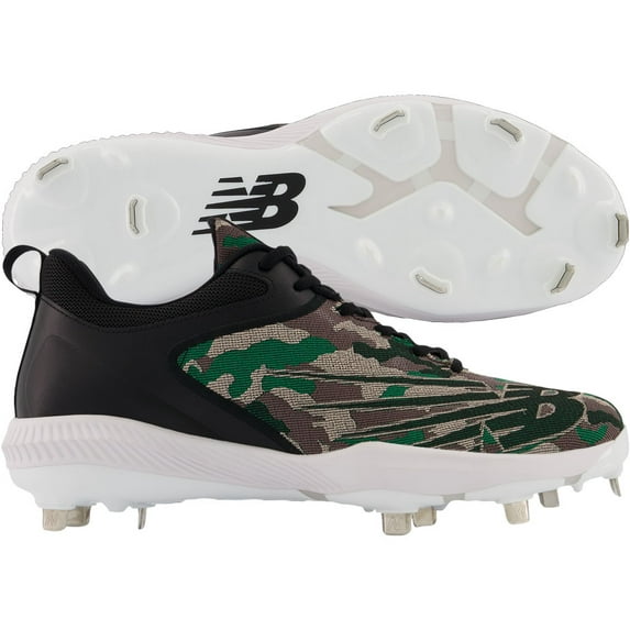 New Balance Men's Fuel Cell 4040V6 Camo Low Metal Baseball Cleats Black/Camo D 7.5