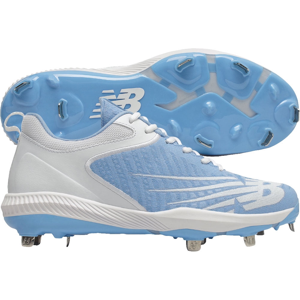 New Balance Men s Fuel Cell 4040V6 Low Metal Baseball Cleats Light Blue White D 13 Walmart