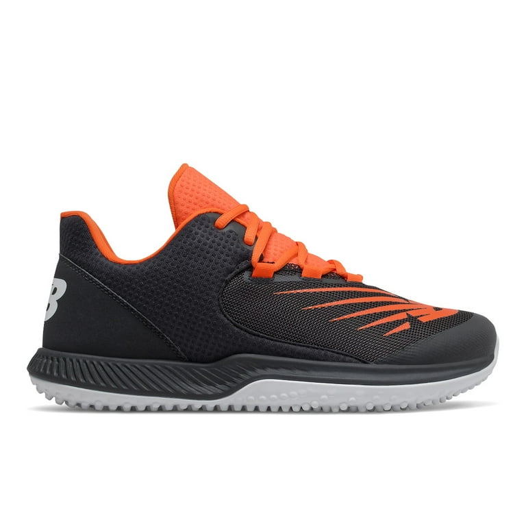 New Balance Men's Fuel Cell 4040V6 Turf Baseball Shoes Black/Orange D 8.5  8.5 D US/Black