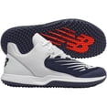 thumbnail image 1 of New Balance Men's Fuel Cell 4040V6 Turf Baseball Shoes Navy/White 2E 14, 1 of 6