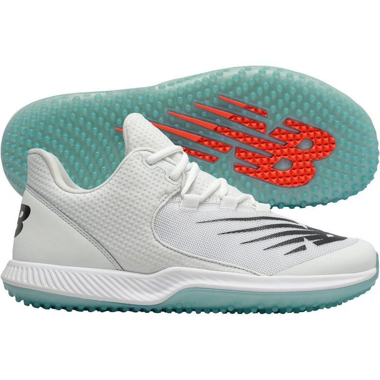 New Balance Men's Fuel Cell 4040V6 Turf Baseball Shoes White/Black