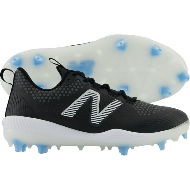 New Balance Men's Fuel Cell Compv3 Low Molded Baseball Cleats Black/White D 15