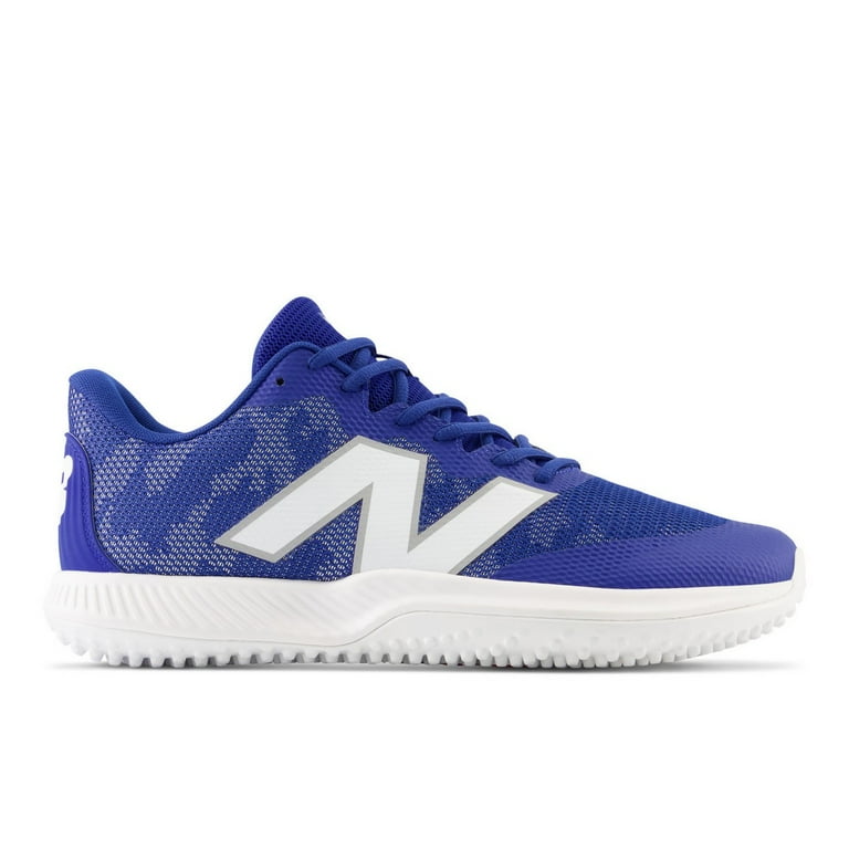 New Balance Men s FuelCell 4040v7 Turf Trainer Baseball Shoes Blue White Size 7