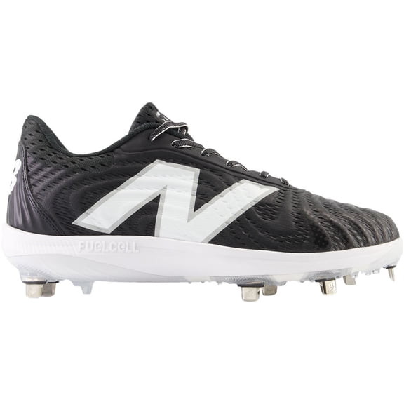 New Balance Men's FuelCell 4040v7 Low Metal Baseball Cleat Black/White 10