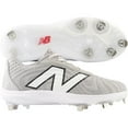 thumbnail image 1 of New Balance Men's Fuelcell 4040V7 Low Metal Baseball Cleat Grey/White Wide 8.5, 1 of 6