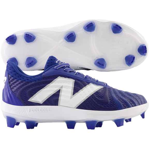 New Balance Men's FuelCell 4040v7 Low Molded Baseball Cleat Royal/White 9.5