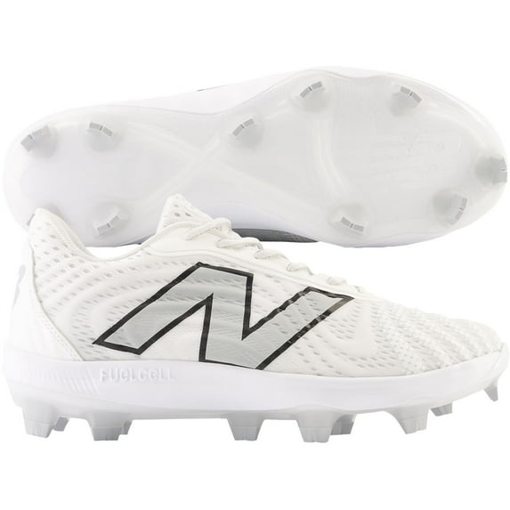 New Balance Men's FuelCell 4040v7 Low Molded Baseball Cleat White/Grey 7
