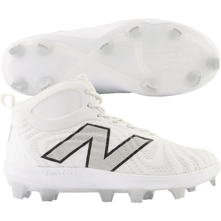 New Balance Men s FuelCell 4040v6 Mid Molded Cleats Optic White Raincloud 9.5