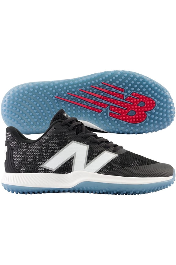 Men's Fuelcell 4040V7 Turf Trainer Baseball Shoes Black/White Medium 10