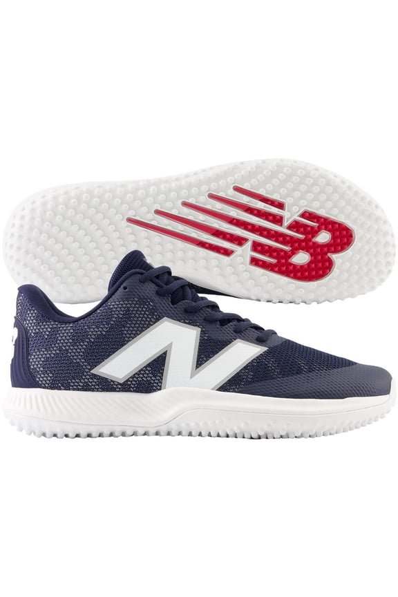 Mens FuelCell 4040v7 Turf Trainer Baseball Shoes Navy/White 8