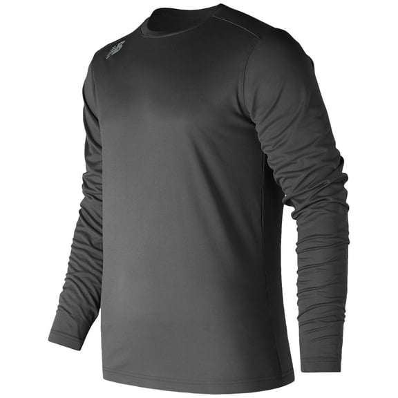 New Balance Men's Long Sleeve Tech Baseball T-Shirt Black XL
