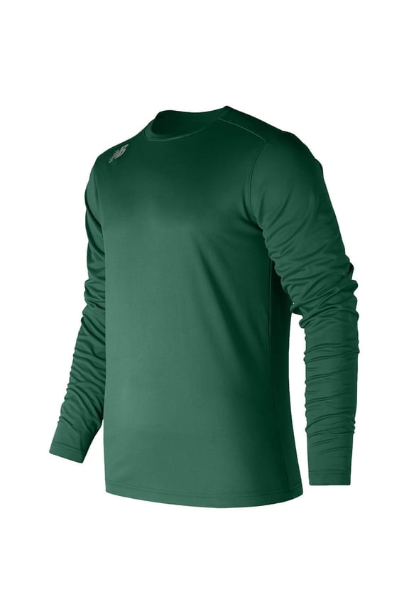 Men's Long Sleeve Tech Baseball T-Shirt Dark Green 2XL