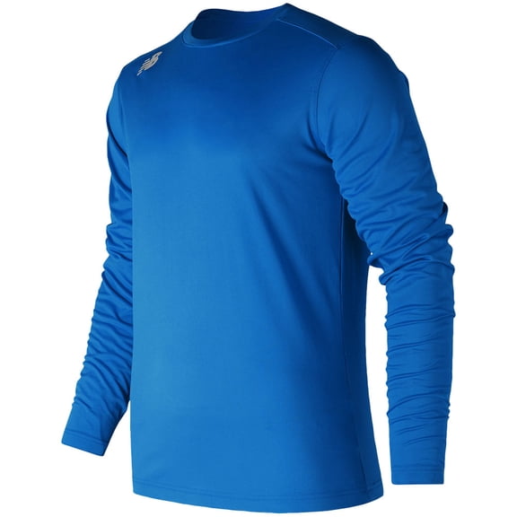 New Balance Men's Long Sleeve Tech Baseball T-Shirt Royal 3XL