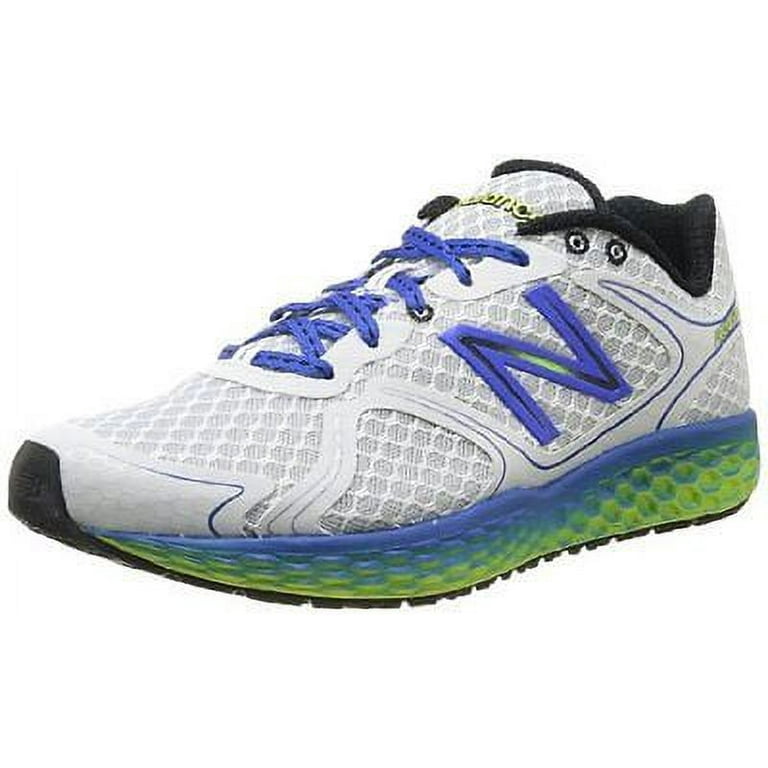 New Balance Men s M980V1 Fresh Foam Running Shoe White Blue 12.5
