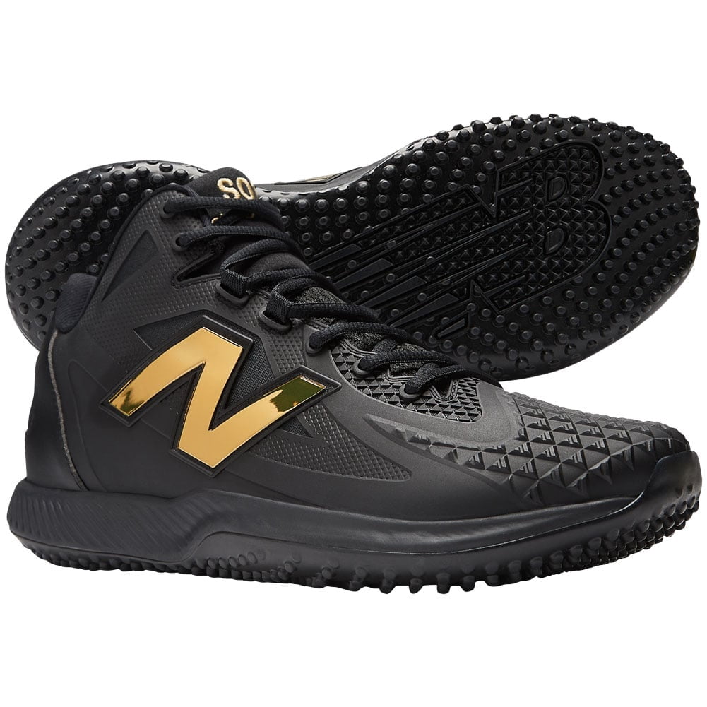 New Balance Men's Ohtani 1 Baseball Turf Shoes Black/Gold 11.5 ...