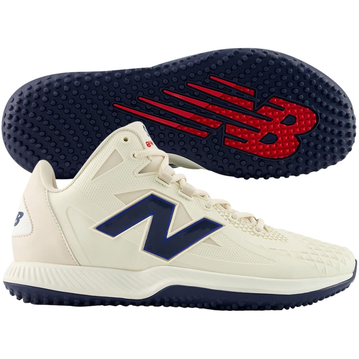 New Balance Men's Ohtani 1 Baseball Turf Shoes Grey/Navy 12.5