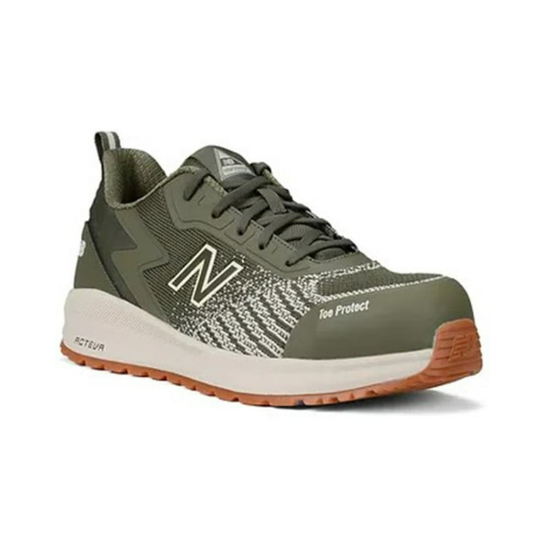 New Balance Men s Speedware Lace Up Work Shoes Composite Toe Olive 8.5 EE US Walmart
