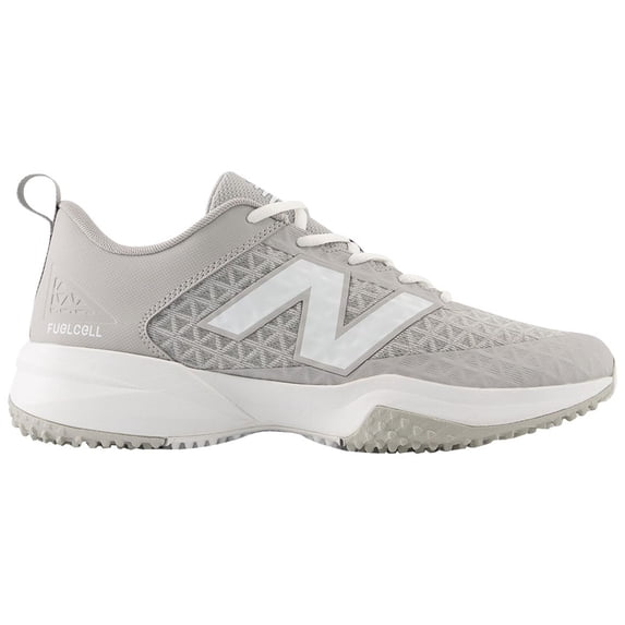 New Balance Mens 4040V8 Baseball Turfs Grey/White 10