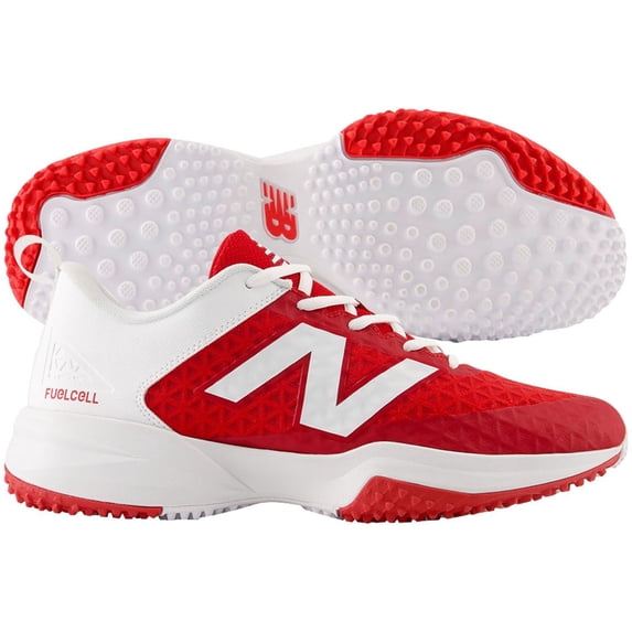 New Balance Mens 4040V8 Baseball Turfs Red/White 9.5