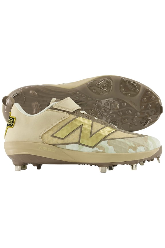 Mens 4040V8 LE Armed Forces Low Metal Cleats Black/Gold 11