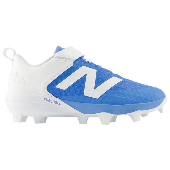 New Balance Mens 4040V8 Low TPU Molded Baseball Cleats Blue/White 11