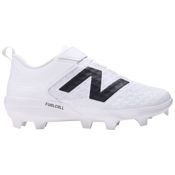 New Balance Mens 4040V8 Low TPU Molded Baseball Cleats White/Black 12
