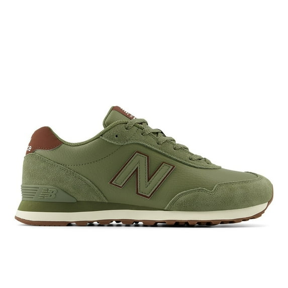 New Balance Mens 515 V3 Classic Sneaker, Adult, White/Olive, 11 M US
