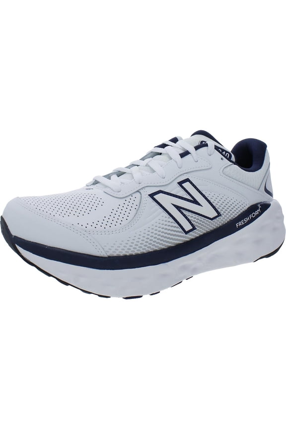 Fresh Foam X 840F White Team Navy Men's Extra Wide 4E Running Shoes MW840FW1, Men's U.S. Shoe Size 10