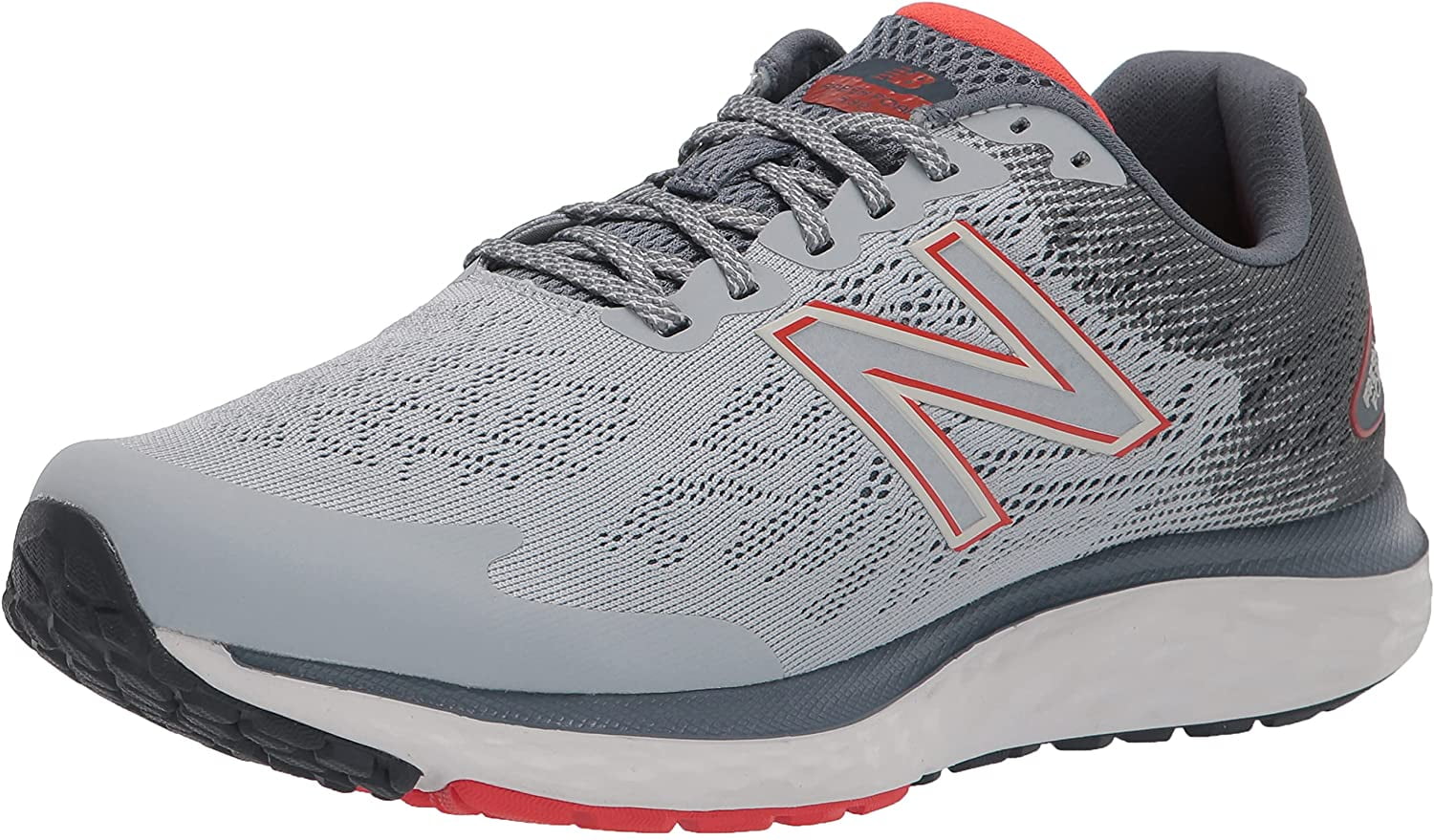 New Balance Mens Fresh Foam 680 V7 Running Shoe 13 Grey/Ghost Pepper ...