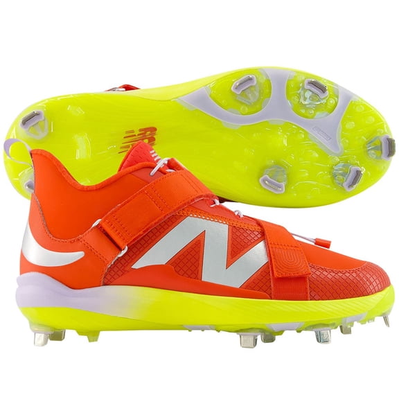New Balance Mens Lindor V2 Metal Cleats Red 12.5