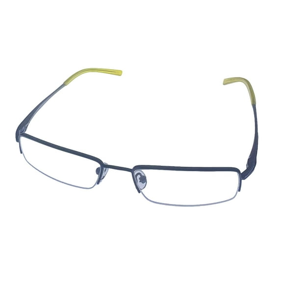 New Balance Rimless Metal Matte Navy Eyeglasses, 53mm