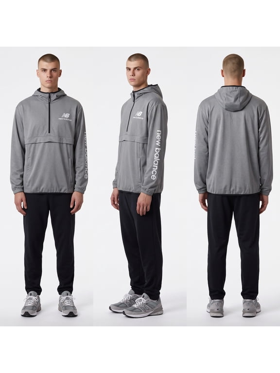 Mens Water Resistant Soft Shell Jacket Sz XL Gray Hoodie 1/4 Zip