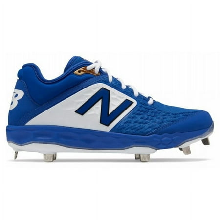 NEW Mens New Balance L3000TB4 Low Metal Baseball Cleats Blue/White Size 10.5 M